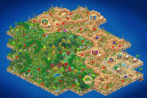 東方バザールの島マップ