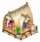 浜辺のバンガロー