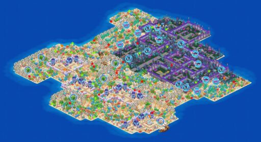 海の王国の島マップ