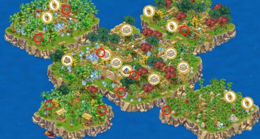 輝く蓮華の島マップ